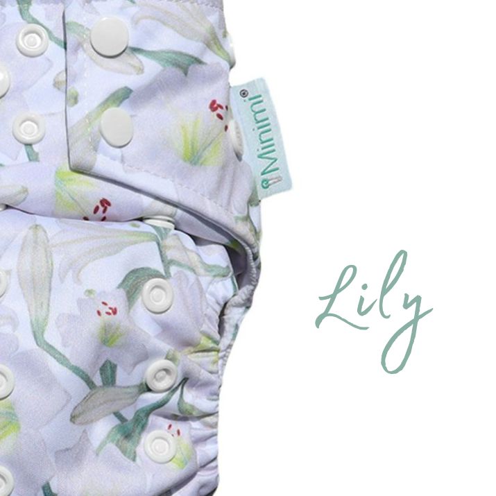 Minimi Best Fit | Reusable Cloth Nappy Shell | Newborn to School Age | Lily