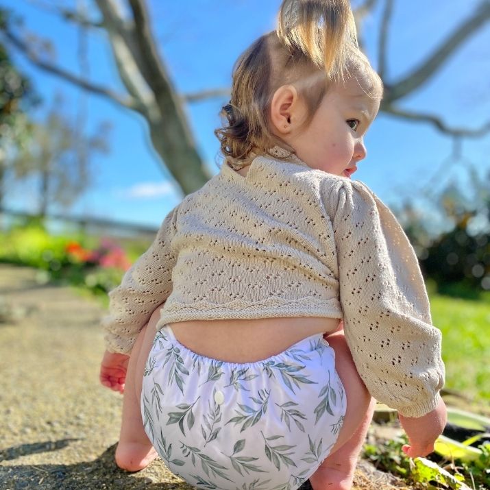 Minimi Best Fit | Reusable Cloth Nappy Shell | Newborn to School Age | Serene Foliage