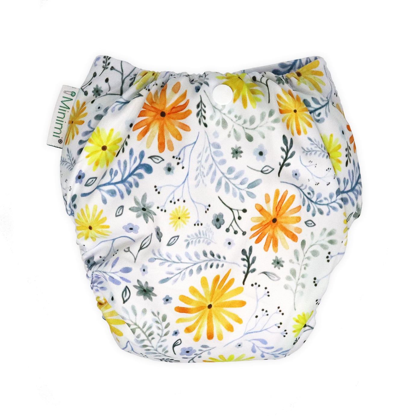 Minimi Best Fit | Reusable Cloth Nappy Shell | Newborn to School Age | Summer Bloom