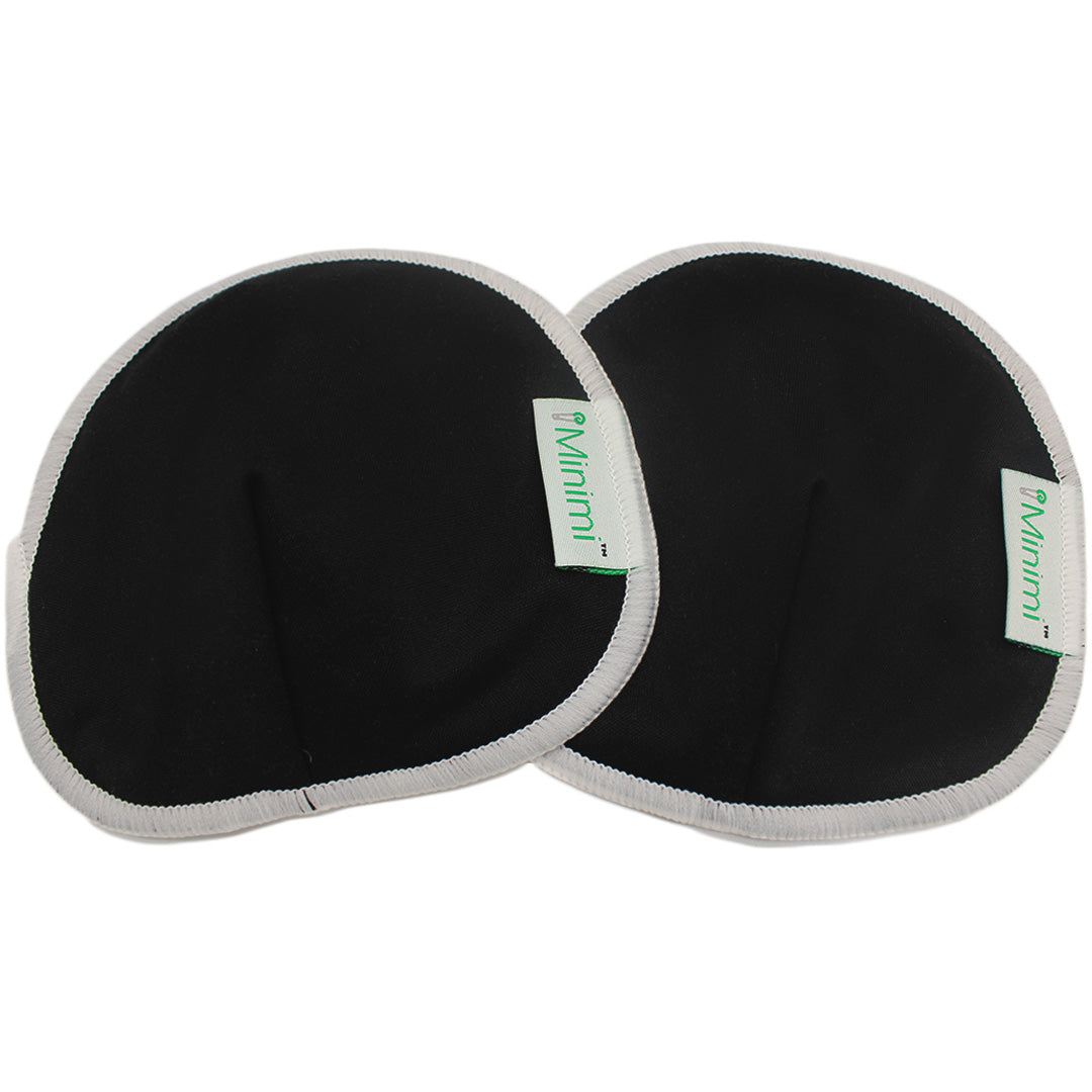 Breast Pads | Contoured Bamboo Cotton | Onyx